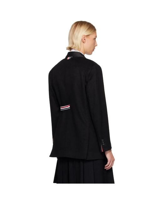 Thom Browne Black Cashmere Wool 2-In-1 Sport Blazer