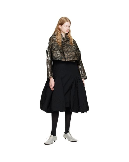 Comme des Garçons Black Gray Flower Jacket