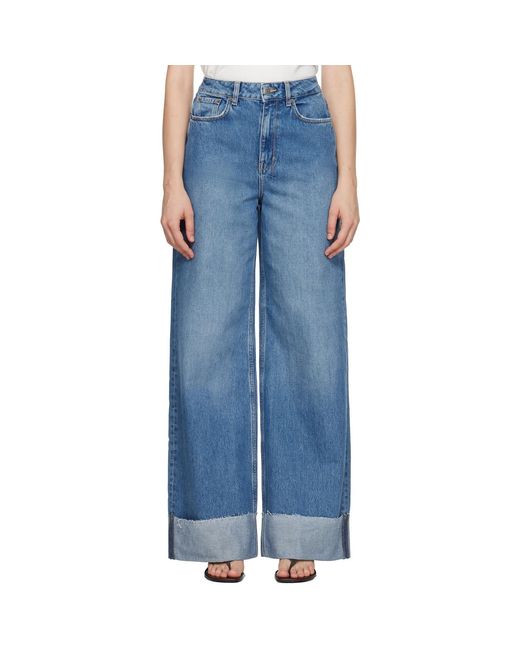 Ksubi Blue Strider Tidal Cuffed Jeans