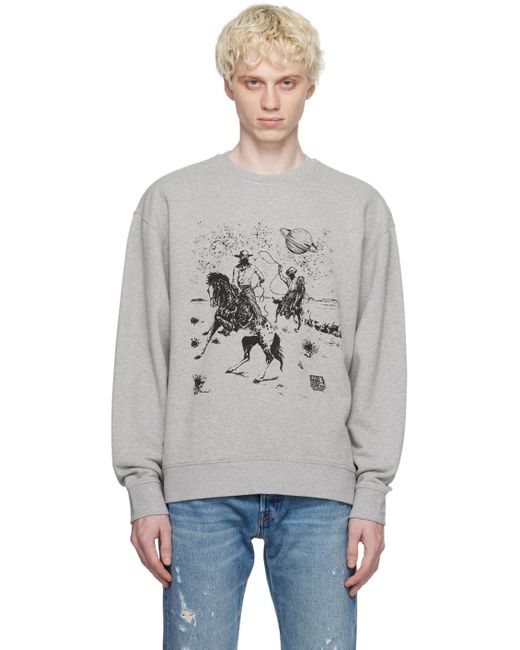 Levi's Gray Printed Sweatshirt for men