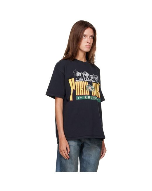 Rhude Black Trofeo' T-Shirt