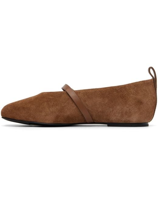Rag & Bone Black Tan Spire Suede Mary Jane Flats