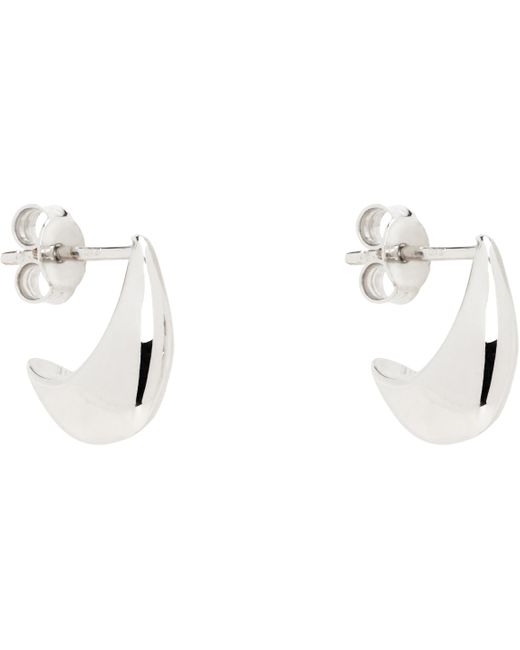 Lemaire Black Micro Drop Earrings for men