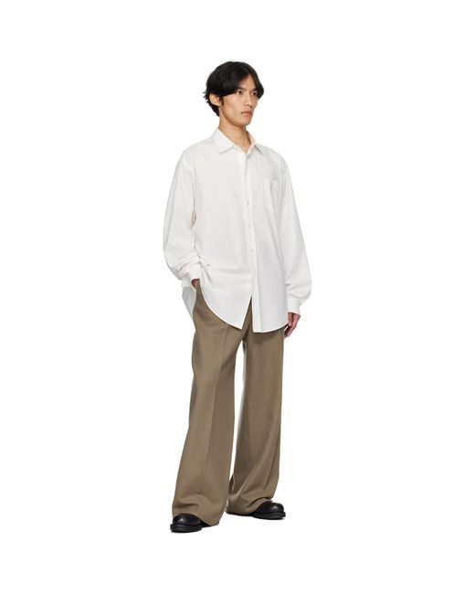 The Row White Thane Shirt for men