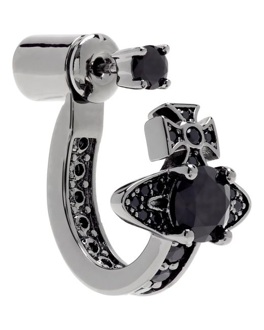 Vivienne Westwood Black Matenia Single Earring for men
