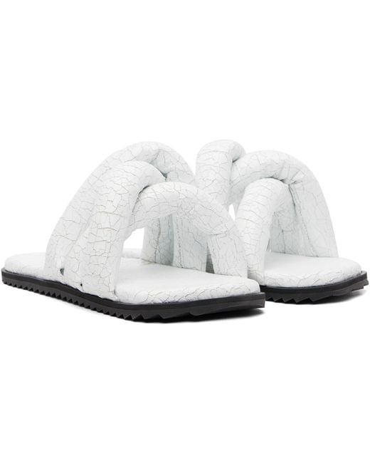 Yume Yume White Tyre Slides for men