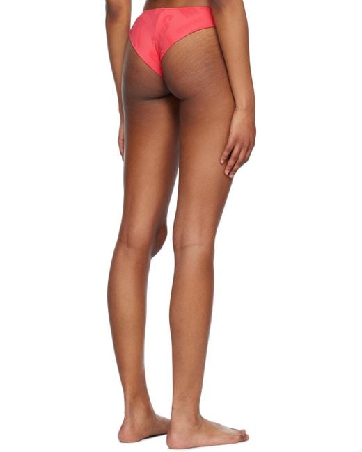 Moschino Orange O-Ring Bikini Swimsuit