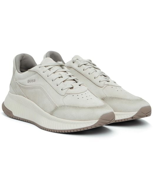 Boss Black Ttnm Suede Sneakers for men