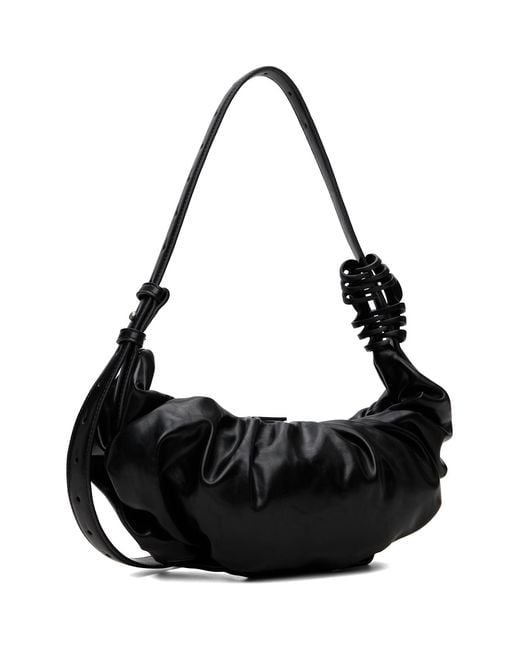 DIESEL Black Grab-D-Small Scrunched Bag