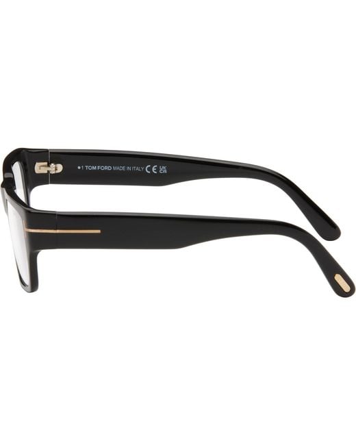 Tom Ford Black Rectangular Light Glasses