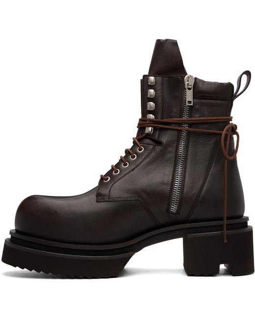 Rick Owens Black Tower Low Army Bogun Boots for men