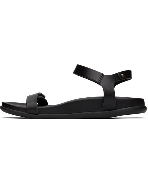 Sandales poros noires Ancient Greek Sandals en coloris Black