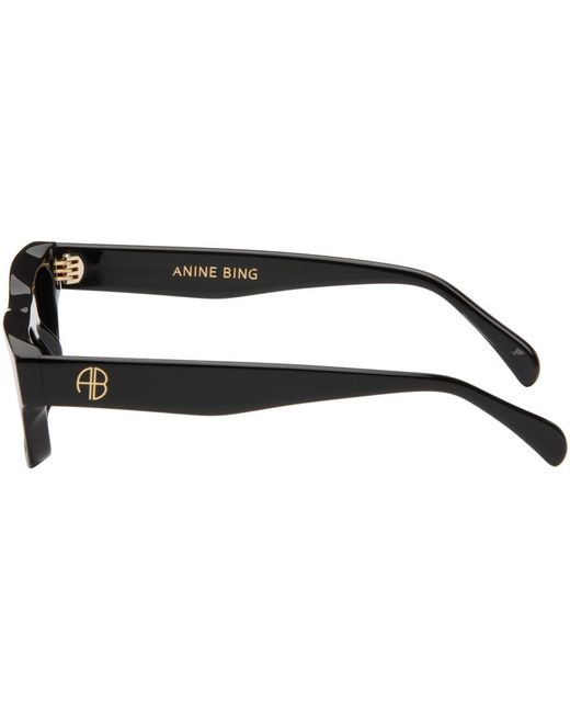 Anine Bing Black Otis Sunglasses