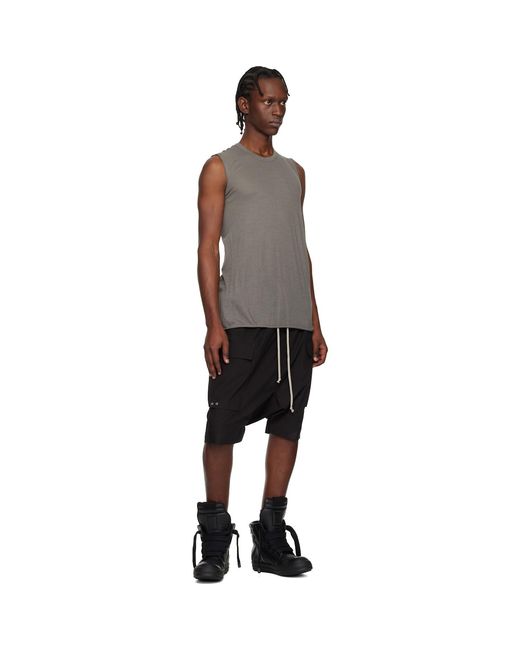 Rick Owens Black Temple Geobasket Sneakers for men