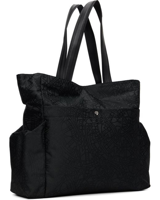 メンズ Vivienne Westwood ブラック ミディアム Henry トートバッグ Black
