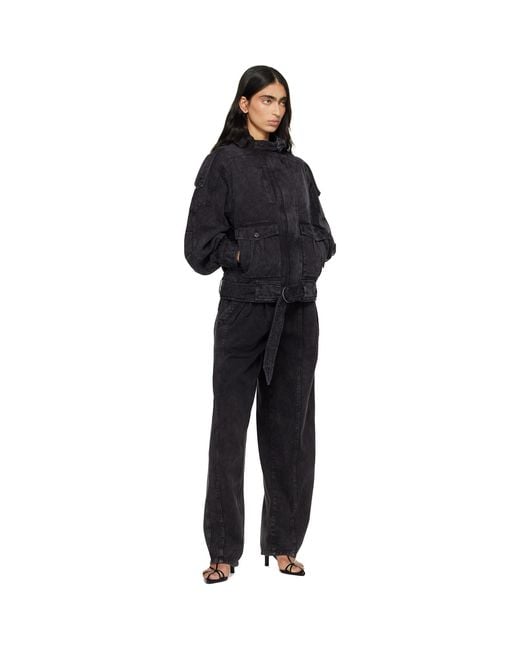 Isabel Marant Black Isalya Denim Jacket