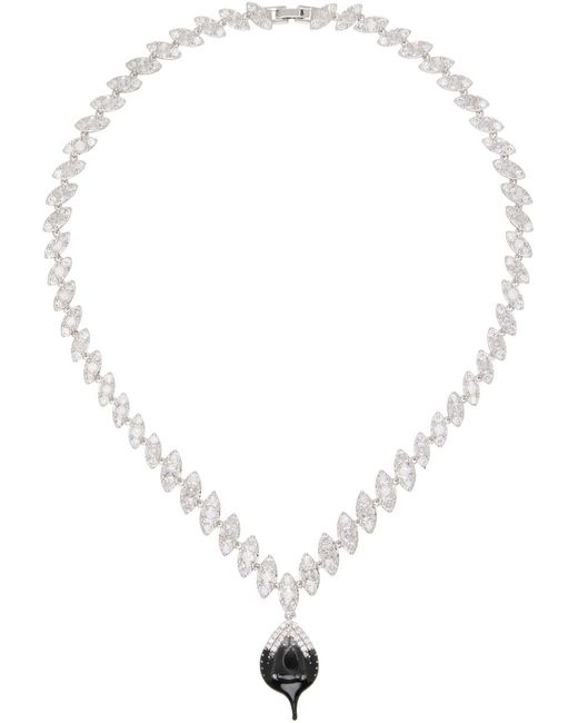 OTTOLINGER White Ssense Exclusive & Diamond Dip Necklace