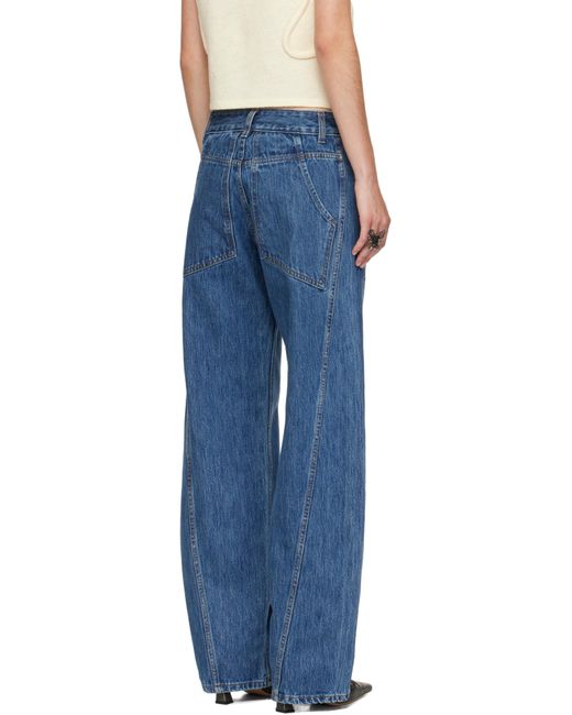 Eckhaus Latta Blue Bend Jeans