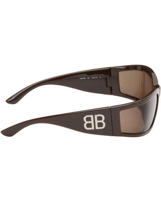 Balenciaga Black Extreme Sunset Sunglasses for men