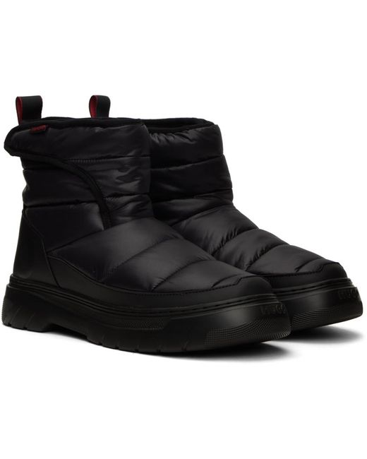 HUGO Black Urian Halb Boots for men