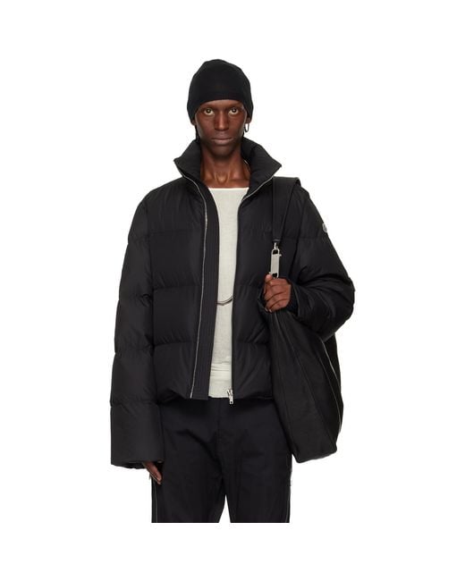 Rick Owens Black Moncler + Cyclopic Down Jacket for men