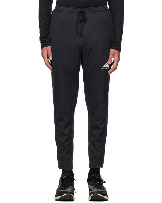 Nike Black Dri-fit Phenom Elite Lounge Pants for men