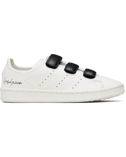 Y-3 Black Stan Smith Hook-And-Loop Sneakers for men