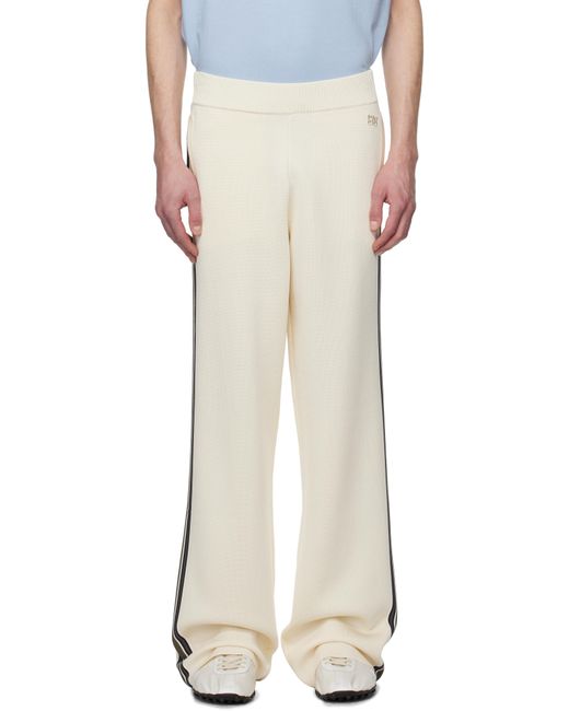 メンズ Wales Bonner オフホワイト Tide トラックパンツ White