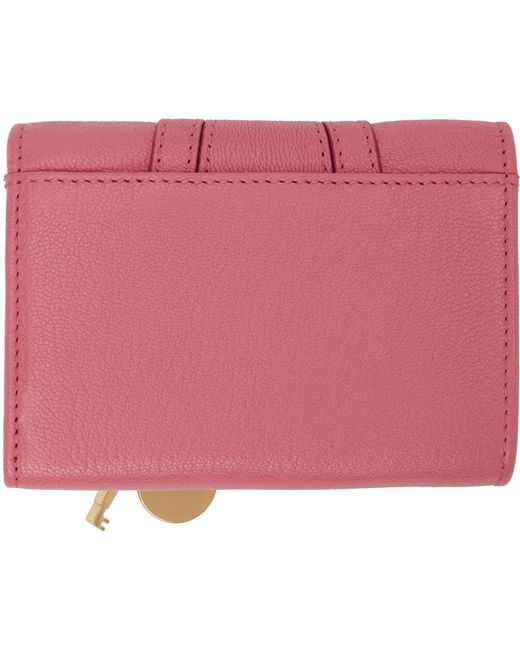 See By Chloé Pink Trifold Hana Wallet