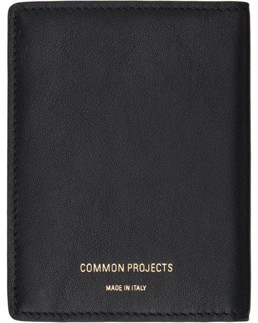Common Projects Black Leather Card Holder for men