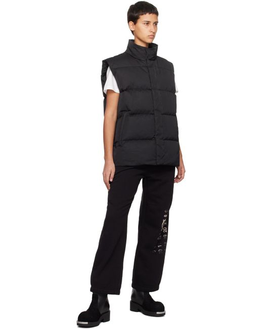 MM6 by Maison Martin Margiela Black Quilted Down Vest