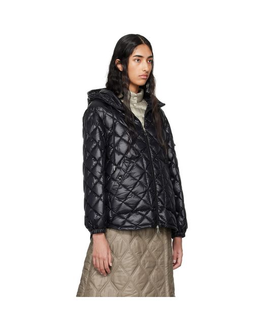 Moncler Black Hooded Down Jacket
