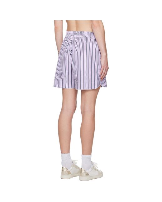 Palm Angels Multicolor Striped Shorts