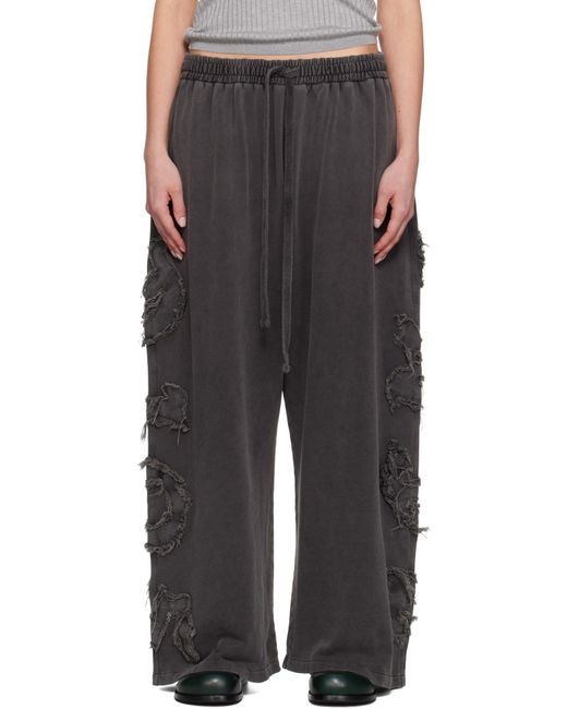 Acne ブラック ロゴ ラウンジパンツ Black