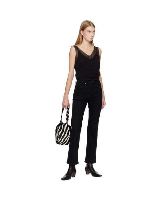 Khaite Black Mini Lotus Tote