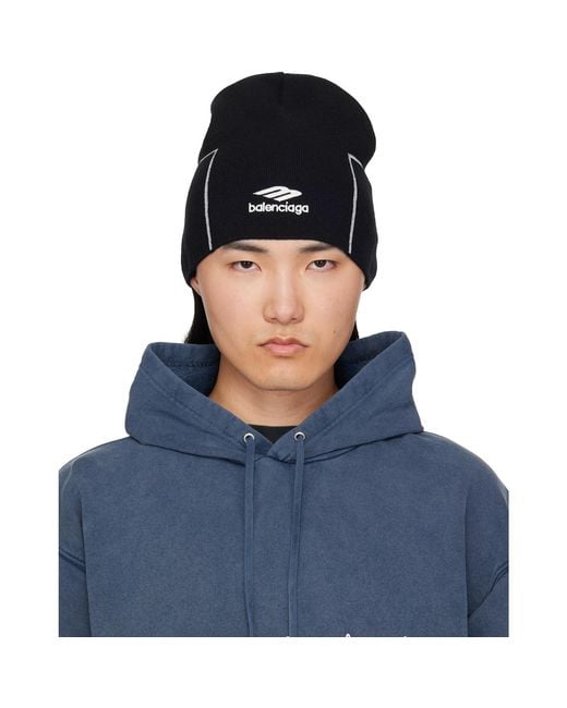 Balenciaga Blue Sporty Beanie for men