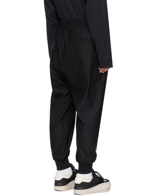 Y-3 Black 3-stripes Lounge Pants for men