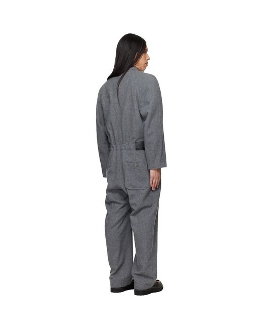 Song For The Mute Gray Birkenstock Edition 'The Collector' Tailored Jumpsuit for men