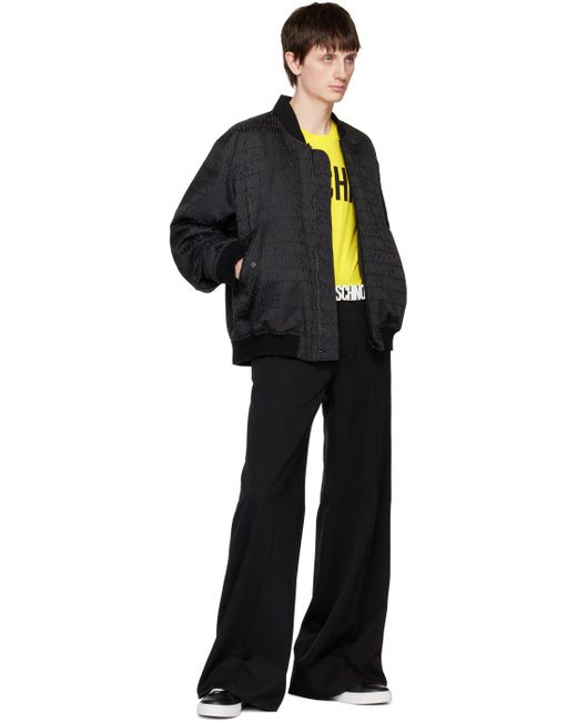 Moschino Black Wide-leg Trousers for men