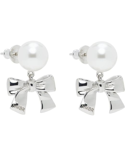 NUMBERING Black #9118 Earrings