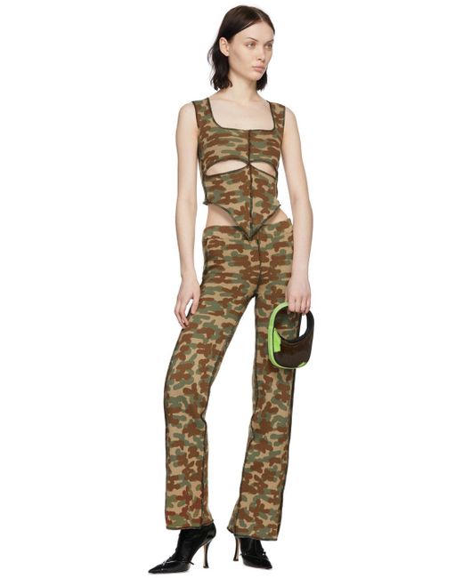 1XBLUE Multicolor Ssense Exclusive Cotton Trousers