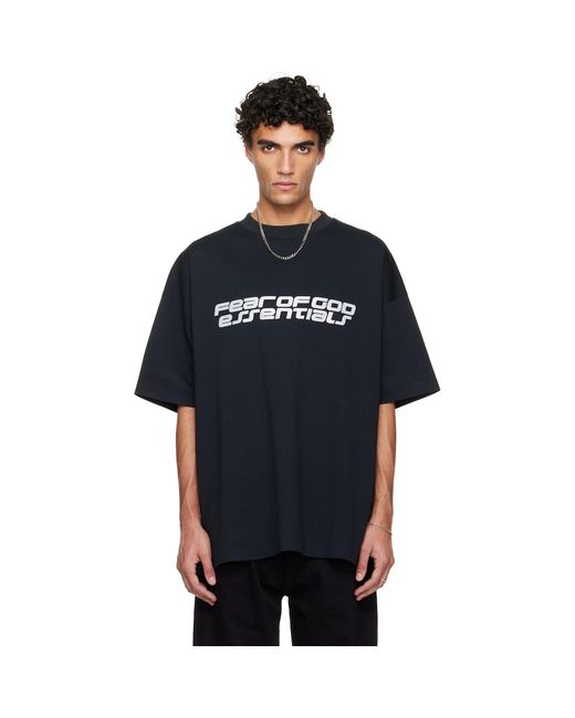 Fear Of God Black Holiday Ponte 90S T-Shirt for men