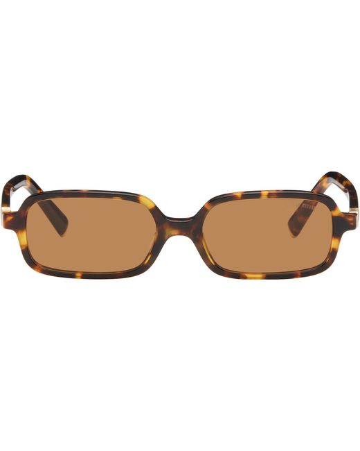 Miu Miu Brown 'Miu Regard' Sunglasses