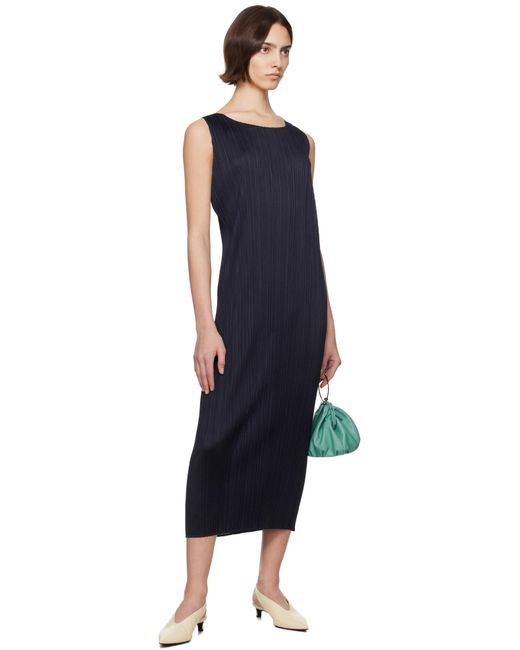 Pleats Please Issey Miyake Black June New Colorful Basics 4 Maxi Dress