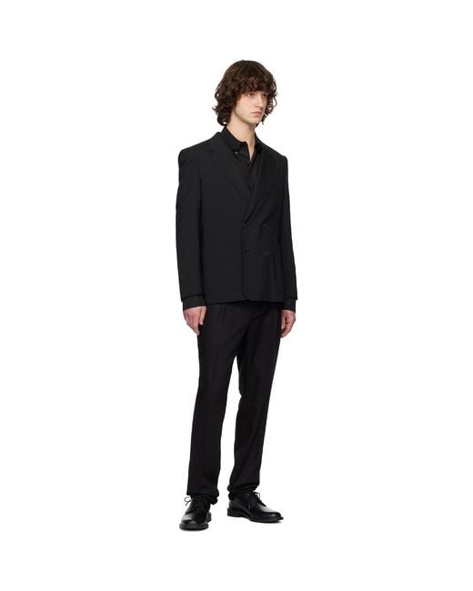 HUGO Black Slim-Fit Trousers for men