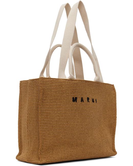 Marni Brown East-west Tote Bag for men