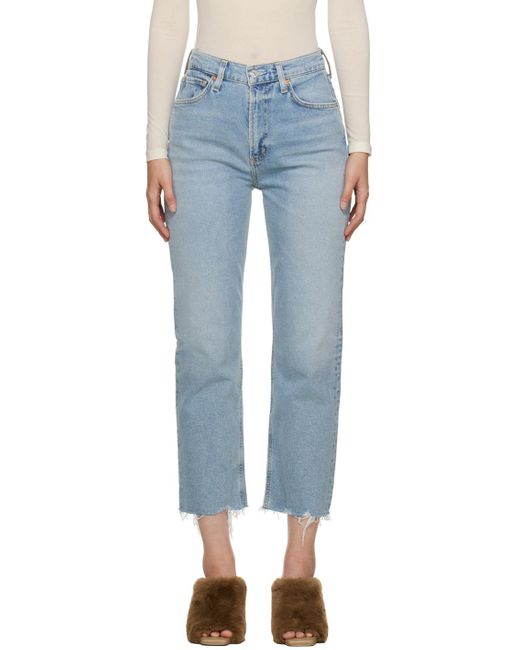Citizens of Humanity Blue Daphne Crop Jeans