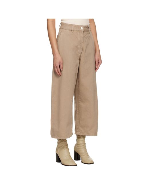 Studio Nicholson Natural Taupe Chalco Denim Jeans