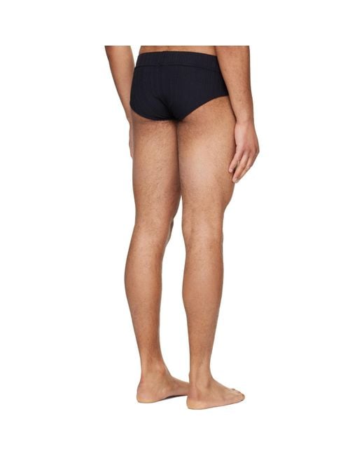 Louis-Gabriel Nouchi Black Asymmetrical Opening Briefs for men