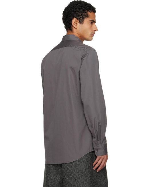 Dries Van Noten Gray Embellished Shirt for men